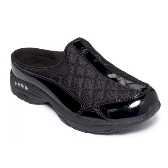 Easy Spirit® Classic Black Patent Slip Ons Mule Clogs Size 7N - Picture 1 of 3